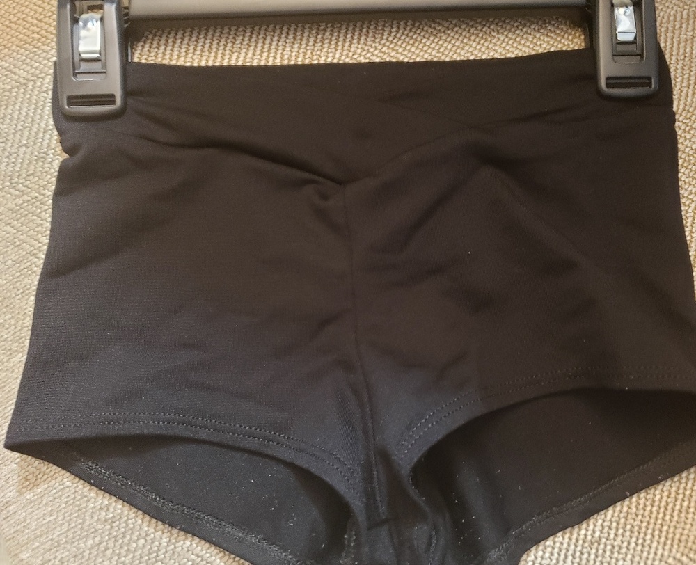 Black dance shorts